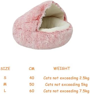 Cat Houses,Cat Beds for Indoor Cats,Cat Sleeping Bag,Small Cat Bed,Cat Condo,Cat Houses & Condos,Winter Warm Shell Semi-Closed Cat Litter Box,Pet Cat Bed,Semi-Enclosed Cat Litter Box