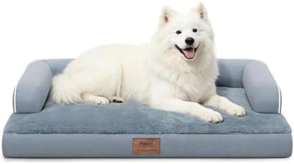 MEKIY Orthopedic XL Dog Bed with Bolster for Extra Large Size Dogs