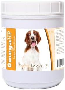 Healthy Breeds Welsh Springer Spaniel Omega HP Fatty Acid Skin and Coat Support Soft Chews 90 Count