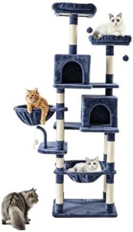71 Inch Large Cat Tree Tower with Sisal Scratching Post