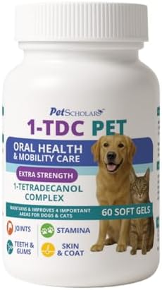 1TDC Dental & Joint Health Softgel Supplement for Dogs & Cats, Supports Oral Health, Stamina, Mobility, Muscle Strength & Recovery, Maintains Skin & Coat Health of Pets (60 Soft Gels)