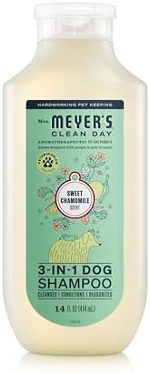 MRS. MEYER'S Clean Day 3 in 1 Dog Shampoo, Sweet Chamomile Scent, 14oz