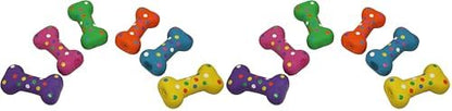 Multipet Polka Dot Latex Plush Filled 4-Inch Dog Toy (Pack of 2)