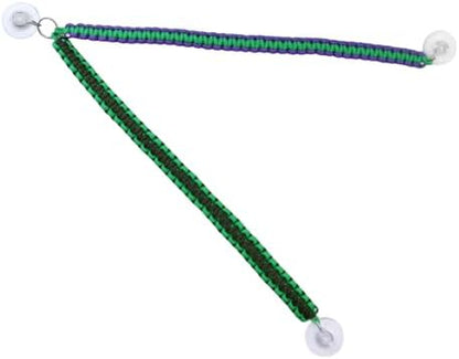 Paracord Reptile Climbing Vine Rope with Suction Cups for Crested Geckos, Chameleons, Anoles, Tree Frogs – Durable Terrarium Climbing Rope Habitat Accessory