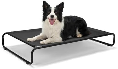 Veehoo Cooling Elevated Dog Bed, Outdoor Raised Dog Bed for Large Dogs