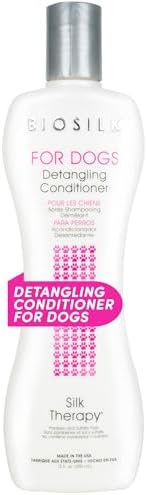 BioSilk for Dogs Silk Therapy Detangling Conditioner, 12 Fl Oz