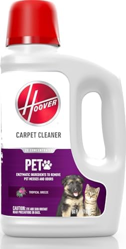 Hoover Pet Carpet Cleaner Solution, 64 oz., Tropical Breeze Scent