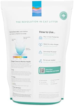 PrettyLitter Health Monitoring Cat Litter, Calm Aloe, 6 lb. Bag