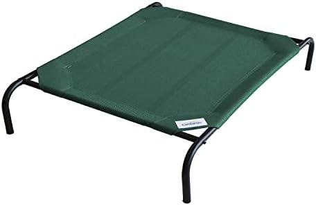 Coolaroo Original Elevated Dog Bed - Breathable Off-The-Ground Pet Bed with Cooling Fabric, Joint Relief & Moisture-Resistant Fabric, 100% Recyclable, Easy Clean, Brunswick Green, Extra Large