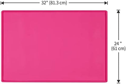 Silicone Dog Food Mat Waterproof Pet Feeding Tray for Large Dogs