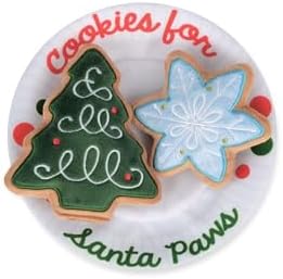 P.L.A.Y. Cute Plush Dog Toys - Merry Woofmas Christmas Themed Durable Squeaker Chew Toy, Great for Puppies & Small, Medium, Large Dogs - Machine Washable, Recycled Materials (Christmas Eve Cookies)