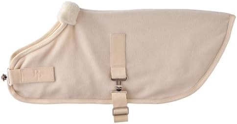 Pet Passion Preston II - The Polar Fleece Coat, Recycled Polar Fleece Warm Dog Jacket for Cold Weather for Small, Medium, Large Dogs, Almond Milk, X-Large (55-80 lbs)