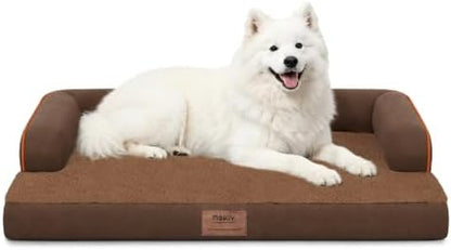 MEKIY Orthopedic XL Dog Bed with Bolster for Extra Large Size Dogs
