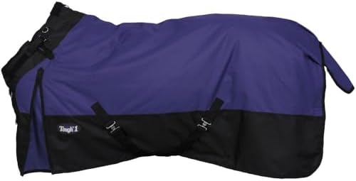 TOUGH1 1200D Turnout Blanket with SNUGGIT, 200-G, Purple, 78-in