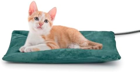 Outdoor Cat Heating Pad, 15.7" x 11.8", 30W, Green