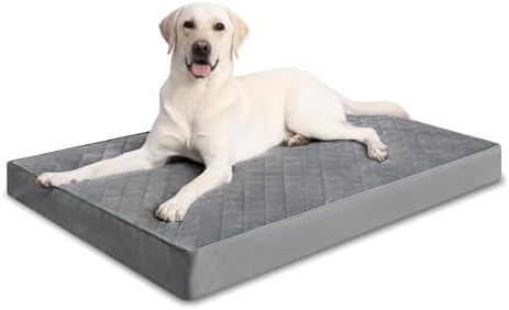 NUPIDA Orthopedic Large Dog Bed for Crate with Washable Cover, 35x22