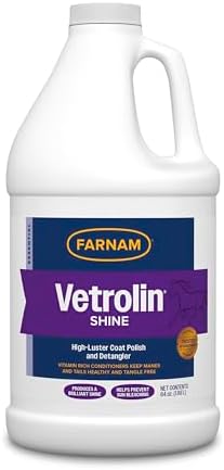 Farnam Vetrolin Shine, High-Luster Coat Polish and Detangler 64 oz.