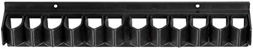 Horse Whip Crop Holder Wall Mounted Whip Rack Holder for Fishing Pole Storage, Holds up to 12 Whips or Crops, Bracket Hanger Horse Trailer Accessories for Tack Room(Color:Black)