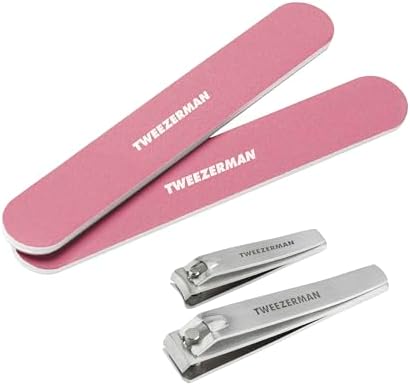 Tweezerman Nail Kit with Clipper & 2 Nail Files Tea Rose