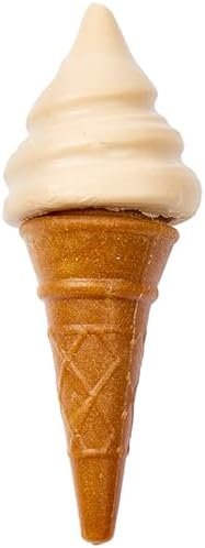 SPOT Pup Ice- Ready to Freeze at Home Dog Treats-Edible Chews for Medium Breed Dogs & Puppies with Real Chicken to Keep Your Pup Cool Year Round, Waffle Cone Vanilla and Peanut Flavor, 2pcs