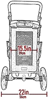 Pet Gear No-Zip Excursion Pet Stroller, Graphite