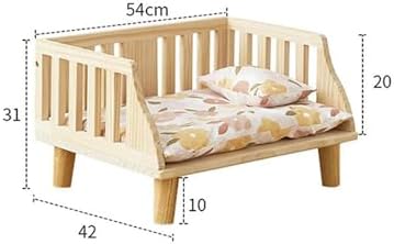 Cat Litter Box Pet Bed Four Seasons Universal Off the Ground cat Bedside Table pet Indoor Dog(Small)