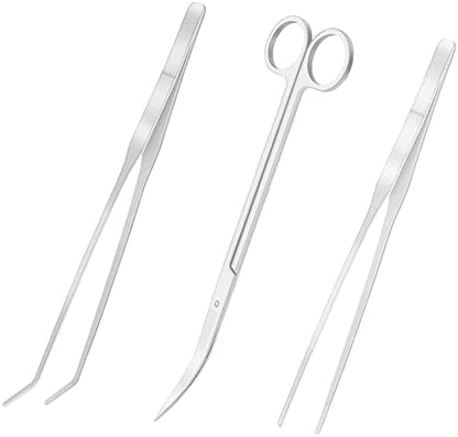 Stainless Steel Aquarium Tank Aquatic Plant Tools Sets (3 in 1)