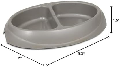 Petmate 23174 Double Diner Pet Dish, Small 1 Count (Pack of 12)