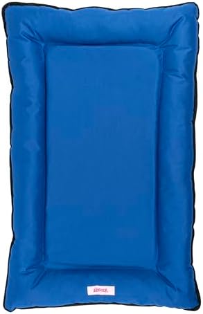 DBD3004D-M Archie 29.5" x 22.5" Traditional Oxford Waterproof Indoor/Outdoor Hand-Washable Memory Foam Camping Pet Bed, Cobalt