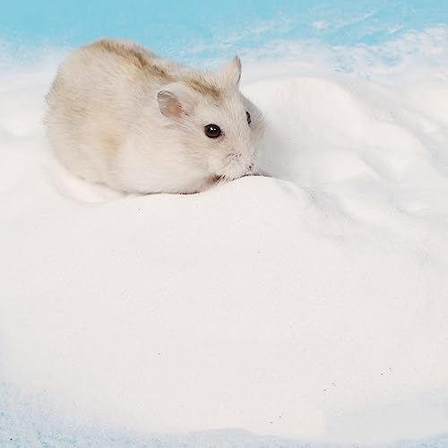 DR.DUDU 12lb Hamster Sand for Sand Bath, Hamster Cage Accessories(White)