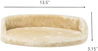 SHENGOCASE 13.5" Cat Tree Tower Accessories Replacement Parts Top Platform Perch Bed Cat Tower Add ons (Semi-Surrounded M10 Screw)