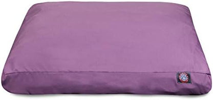 Majestic Pet Rectangular Dog Bed, X-Large, 50x42x5 in, Washable, Lilac