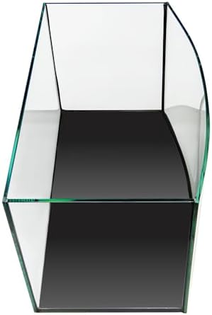 Aquatop EuroStyle Bowfront - 6.1-Gallon Nano Semi-Circle Glass Aquarium, Safe for Freshwater & Saltwater, Desktop Fish Tank, Panoramic, ES-16