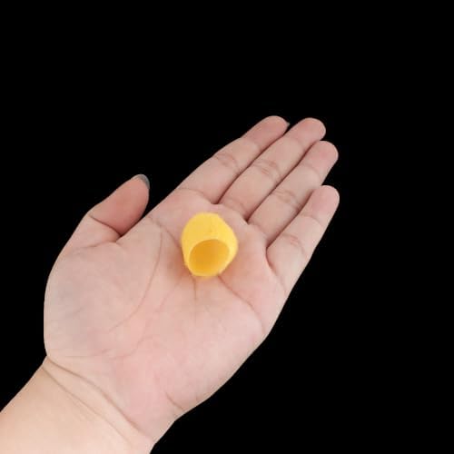 DQITJ 10 Pcs Silk Cocoons with Magnet Nest for Jumping Spider Silk Cocoon Spider Hide Jumping Spider Enclosure Accessories (Yellow)