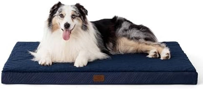 Bedsure XL Dog Bed for Crate, Pet Bed with Washable Cover, 41x29 Inch Navy