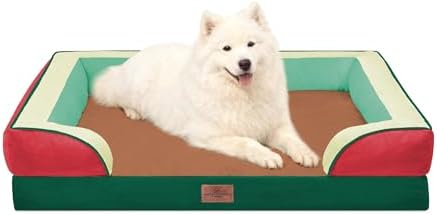 Comfort Expression Orthopedic Dog Beds for Large Sized Dog with Bolster