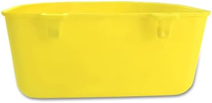 Pet Feeder Bowl, 25oz Pink Plastic Cage Mounted Container for Birds and Small Animals, Indoor Outdoor Use with Wire Mesh Attachment (20, Yellow)