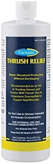 Farnam Thrush Relief, Thrush Treatment for Horses and Ponies, Brown, 16 Ounces