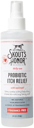 SKOUT'S HONOR Probiotic Itch Relief Spray for Dogs, 8 oz