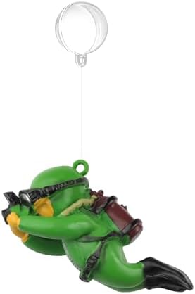 onesimcr Floating Fish Tank Decorations, Aquarium Decorations, Lovely Diver Fish Tank Decorations, Floating Device Fish Tank Accessories，Suitable for All Kinds of Fish Tanks(Dark Green)…