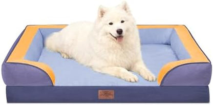 Comfort Expression Orthopedic Dog Beds for Large Sized Dog with Bolster