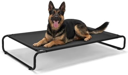 Veehoo Cooling Elevated Dog Bed, Outdoor Raised Dog Bed for Large Dogs