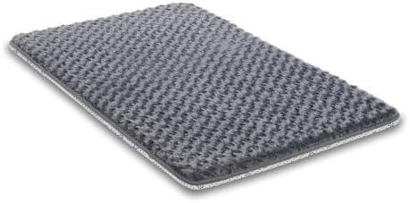 Dog Bed for Crate Pad, High Resilience Foam Crate Mat Bed, 35x22, Dark Grey