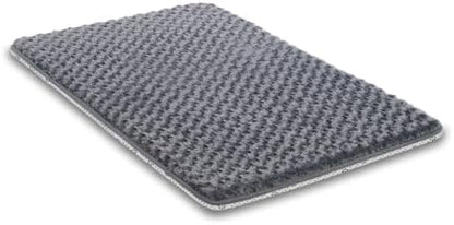 Dog Bed for Crate Pad, High Resilience Foam Crate Mat Bed, 35x22, Dark Grey