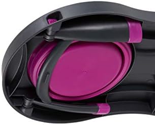 Dexas Pets Elevated Double Pet Feeder, Large, 2.5 Cup Capacity Bowls, Fuchsia, Raised Pet Food and Water Bowls