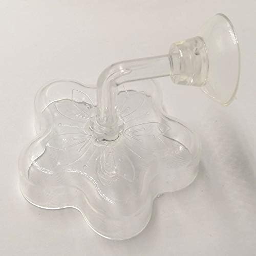 Aquarium Shrimp/Small Fish Feeding Dish Feeder Dish, Acrylic Material, Mini Size (Sakura Shaped)