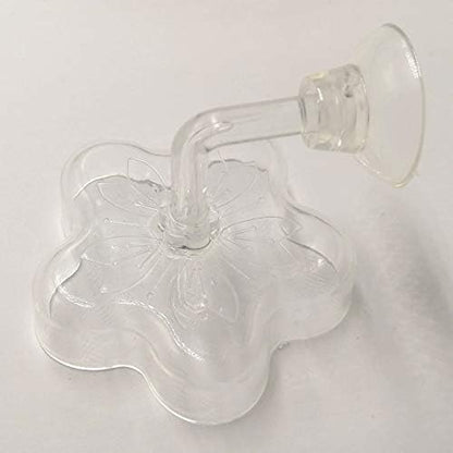 Aquarium Shrimp/Small Fish Feeding Dish Feeder Dish, Acrylic Material, Mini Size (Sakura Shaped)