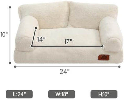 Hollypet Small Dog Large Cat Bed Puppy Couch Beds for Pets up to 25 lbs