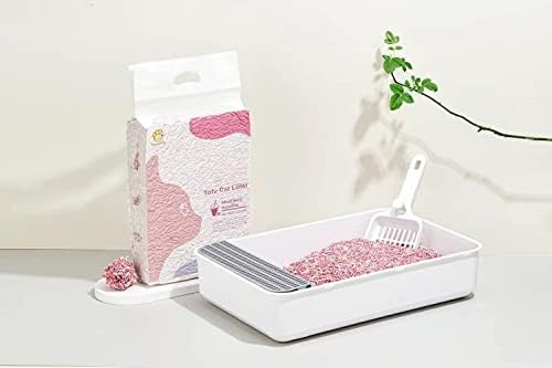Tofu Cat Litter, Flushable, 100% Natural and Biodegradable, Quick Clumping and Dust Free, Odor Control Ultra Absorbent, Strong Deodorizer with Maximum Water Solubility,6 lbs/Bag