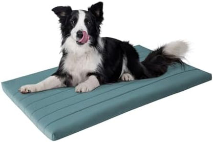 BALANCE Dog Crate Bed, Orthopedic Dog Bed Pad with Waterproof Liner, Washable Crate Foam Pet Mat for Large, Medium, Puppy Dogs Breeds, Powder Blue, 42"x28"x2"